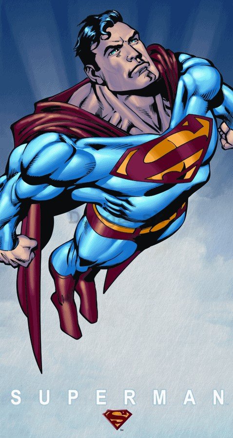 Plechová ceduľa: Superman - 40x22 cm
