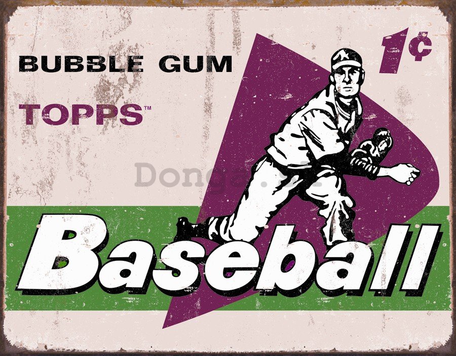 Plechová ceduľa - TOPPS (1958 Baseball)