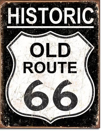 Plechová ceduľa - (Historic) OLD Route 66
