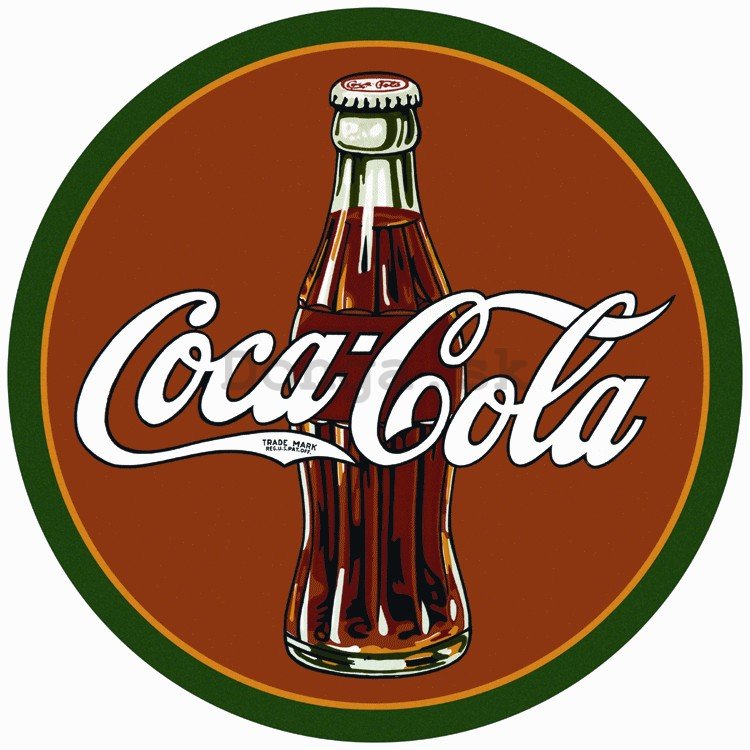 Plechová ceduľa - Coca-Cola (Klasické logo)