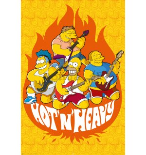 Plagát - Simpsons hot and heavy