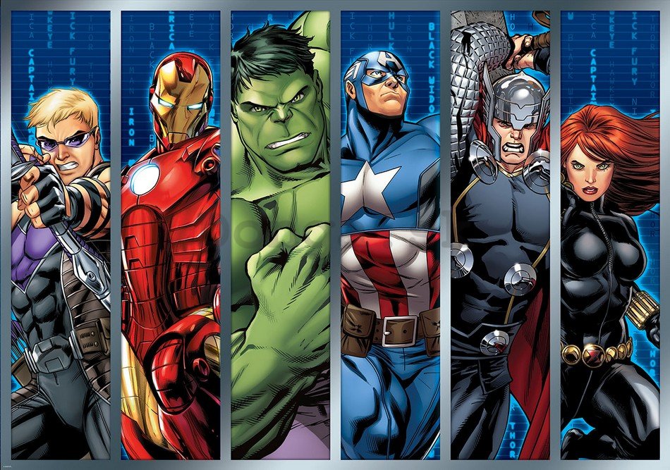 Fototapeta: Avengers (panel) - 254x368 cm