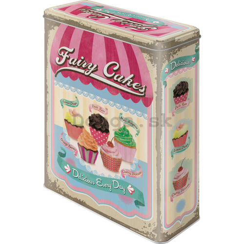 Plechová dóza XL - Fairy Cakes (Cup Cakes)