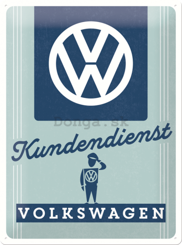 Plechová ceduľa - Volkswagen (Kundendienst)