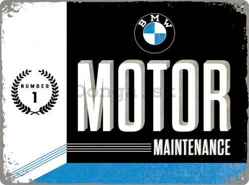Plechová ceduľa - BMW Motor Maintenance