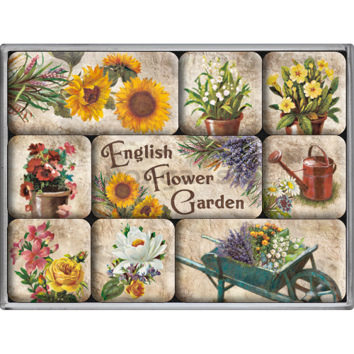 Sada magnetov – English Flower Garden