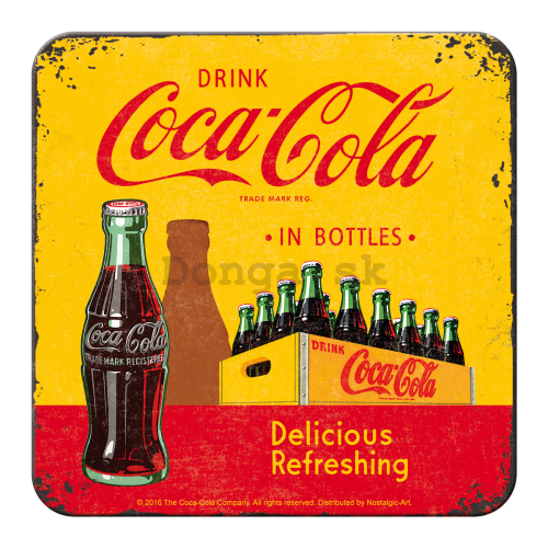 Sada podtáciek 2 - Coca-Cola (žltá prepravka)