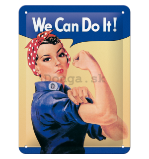 Plechová ceduľa: We Can Do It! - 20x15 cm