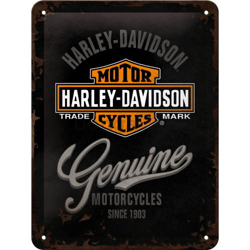 Plechová ceduľa – Harley-Davidson Genuine Logo
