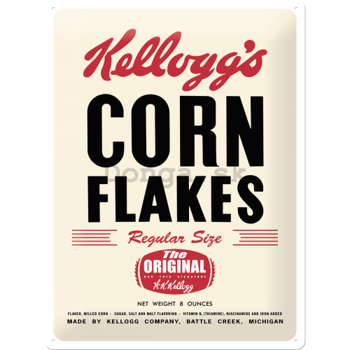 Plechová ceduľa – Corn Flakes