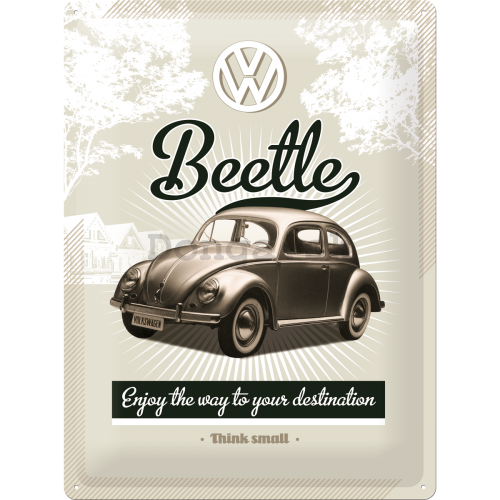 Plechová ceduľa - VW Beetle
