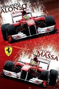 Plagát - Fernando Alonso & Filipe Massa