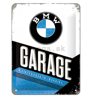 Plechová ceduľa - BMW Garage