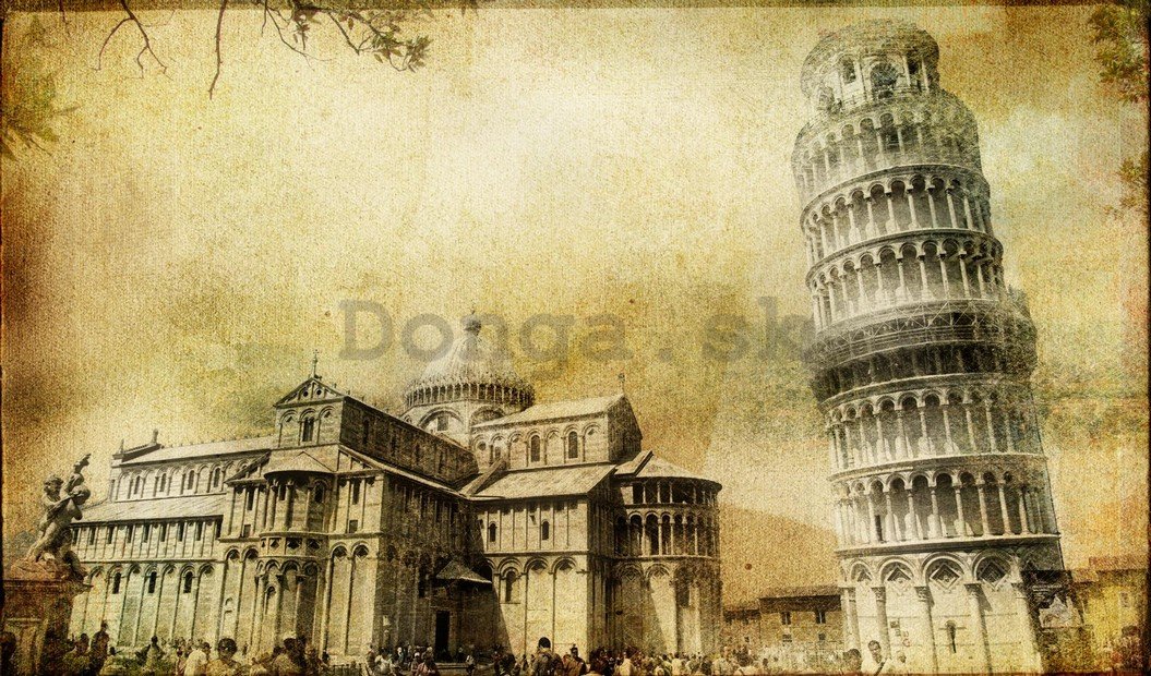 Fototapeta: Šikmá veža v Pise - 184x254 cm