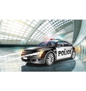 Fototapeta: Policajné auto (2) - 184x254 cm