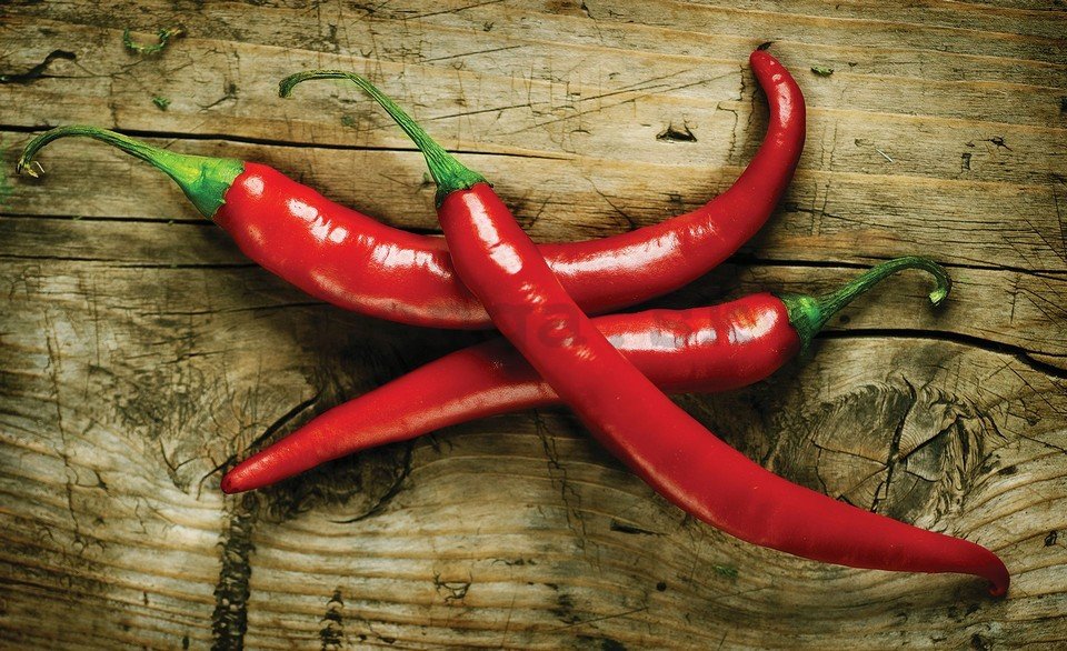 Fototapeta: Chilli papričky - 184x254 cm