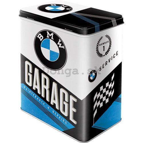Plechová dóza - BMW Garage