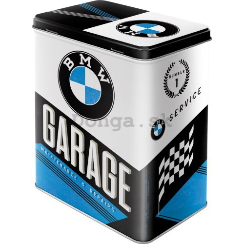 Plechová dóza - BMW Garage
