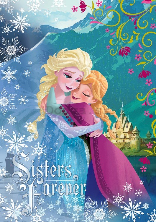 Fototapeta: Anna a Elsa (Frozen) - 254x184 cm