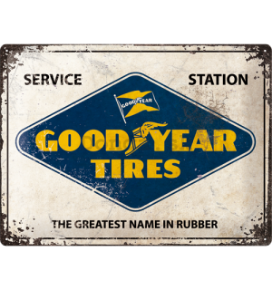 Plechová ceduľa: Good Year Tires (Service Station) - 30x40 cm