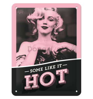 Plechová ceduľa: Marilyn Monroe (Some Like It Hot) - 20x15 cm