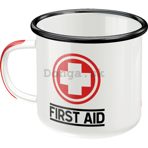 Plechový hrnček - First Aid