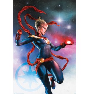 Plagát - Captain Marvel (Galaxy)