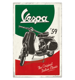 Plechová ceduľa: Vespa (The Italian Classic) - 40x60 cm
