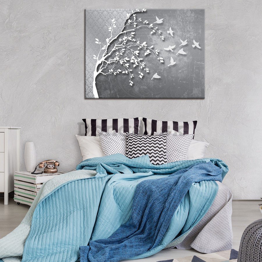Obraz na plátne: Abstraktný strom - 75x100 cm