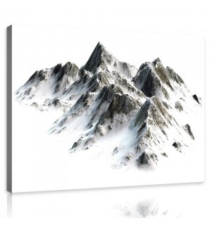 Obraz na plátne: Zasnežené hory - 80x60 cm