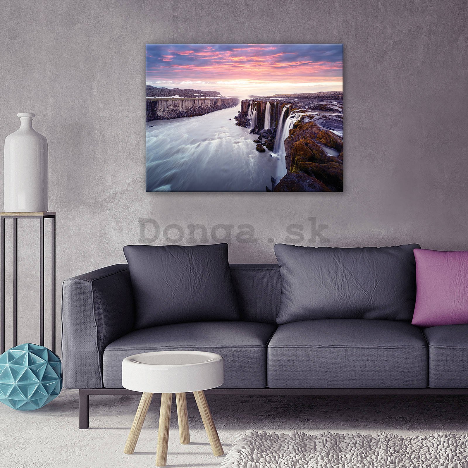 Obraz na plátne: Selfoss, Island - 80x60 cm