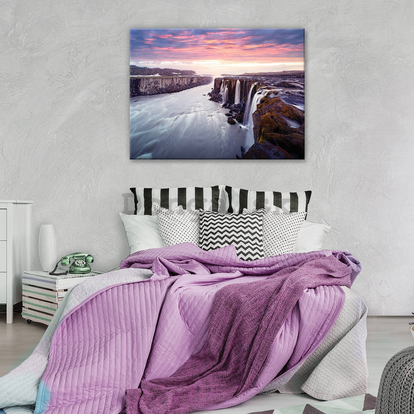 Obraz na plátne: Selfoss, Island - 80x60 cm
