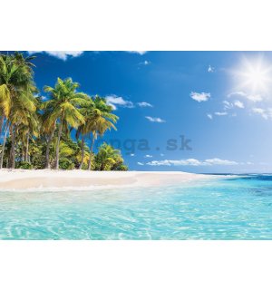 Fototapeta vliesová: Pláž v tropickém ráji - 368x254 cm