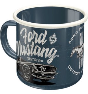 Plechový hrnček - Ford Mustang (The Boss)