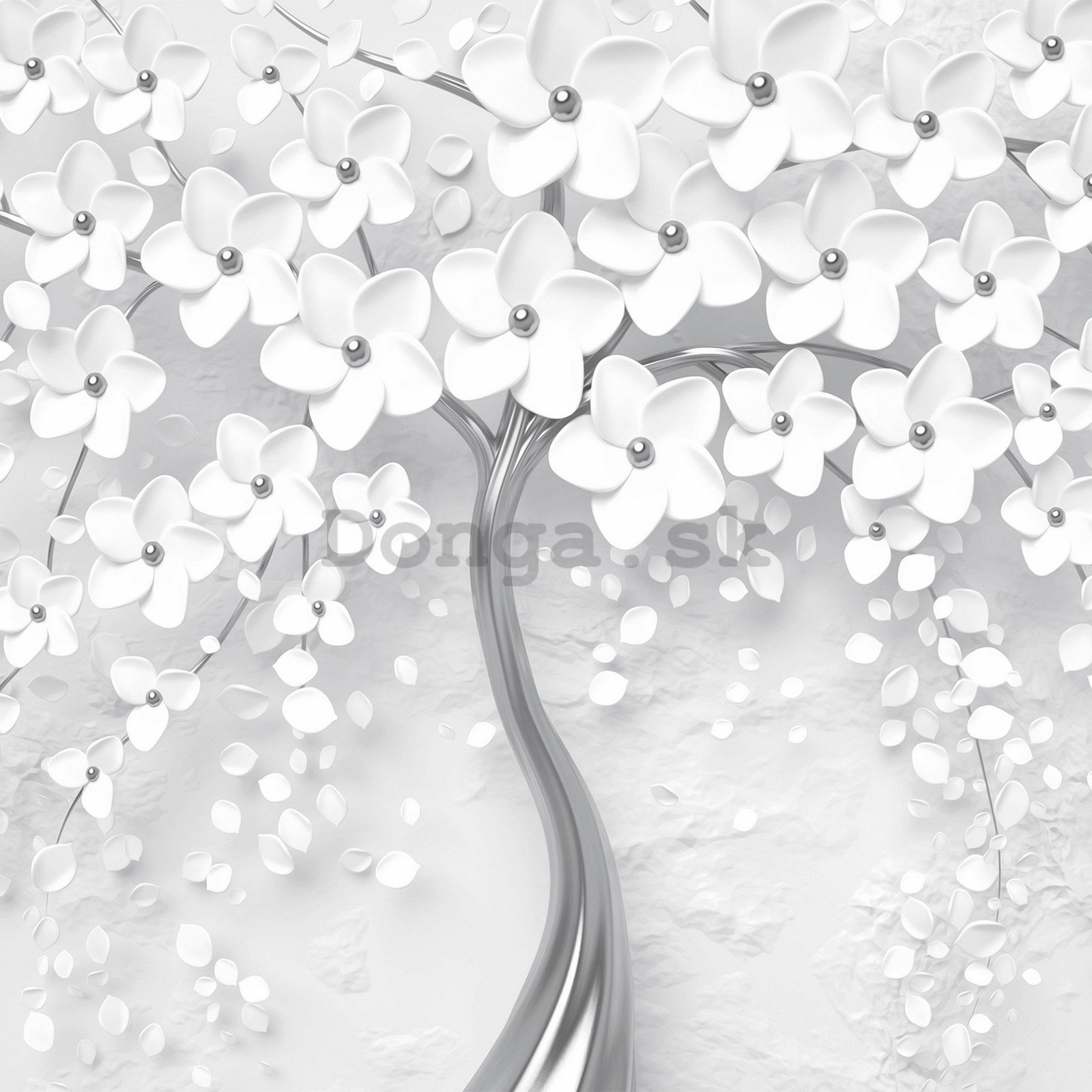 Fototapeta vliesová: Bílý Orakei (strom) - 416x254 cm
