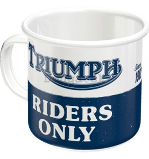 Plechový hrnček - Triumph Riders Only