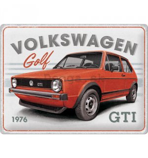 Plechová ceduľa: VW Golf GTI 1976 - 40x30 cm