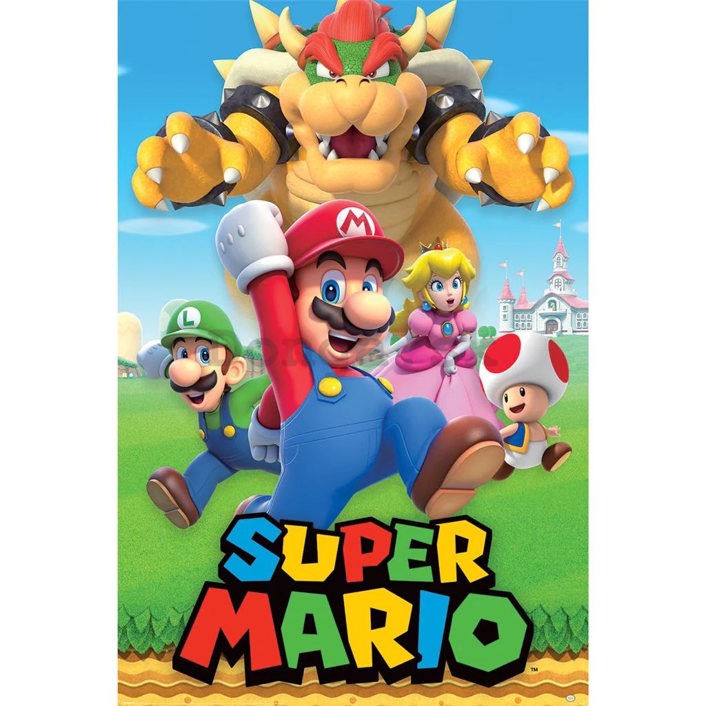 Plagát - Super Mario (Character Montage)