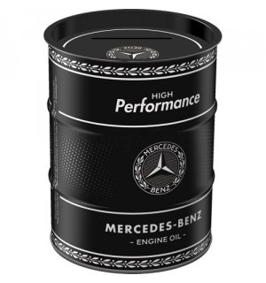 Plechová pokladnička barel: Mercedes-Benz Engine Oil