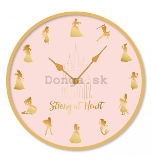 Nástenné hodiny - Disney Princess (Strong At Heart)