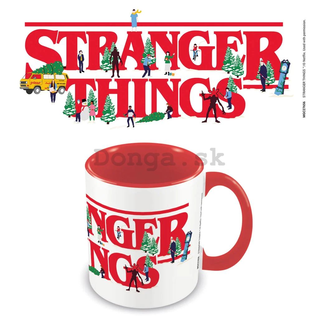 Hrnek - Stranger Things 4 (Christmas Logo)