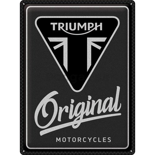 Plechová ceduľa: Triumph (Original Motorcycles) - 30x40 cm