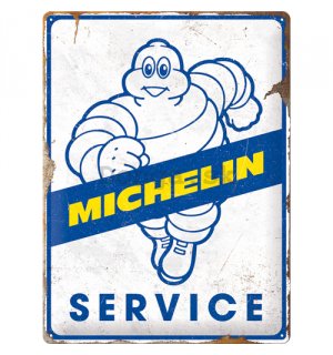 Plechová ceduľa: Michelin - Service - 40x30 cm