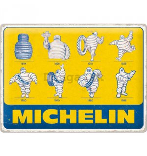 Plechová ceduľa: Michelin - Logo Evolution - 40x30 cm