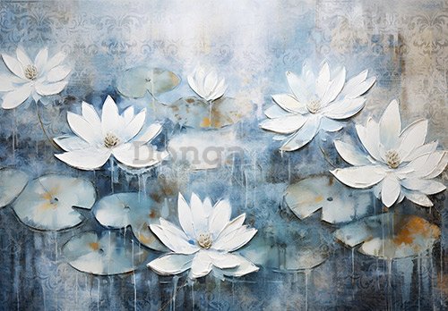 Fototapety vliesové: Water lily flowers - 368x254 cm