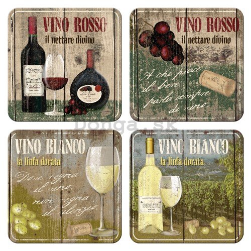 Sada podtáckov – Vino Rosso & Bianco Set