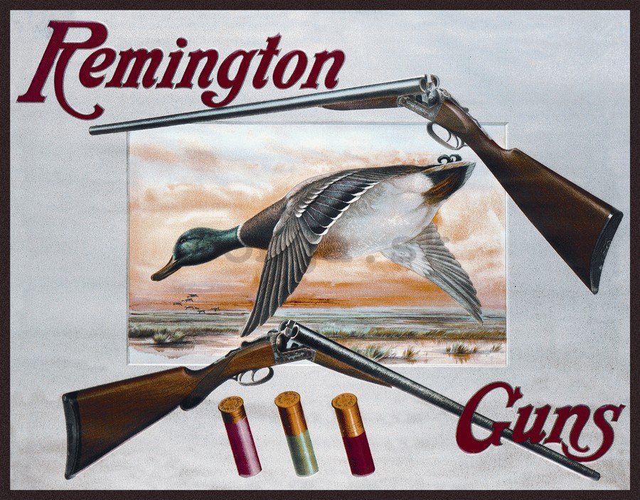Plechová ceduľa - Remington Guns