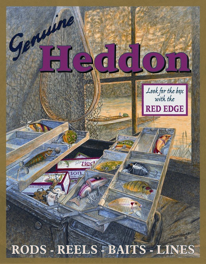 Plechová ceduľa - Heddon