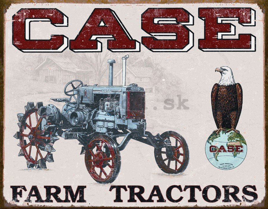 Plechová ceduľa - Case Tractor (CC High)