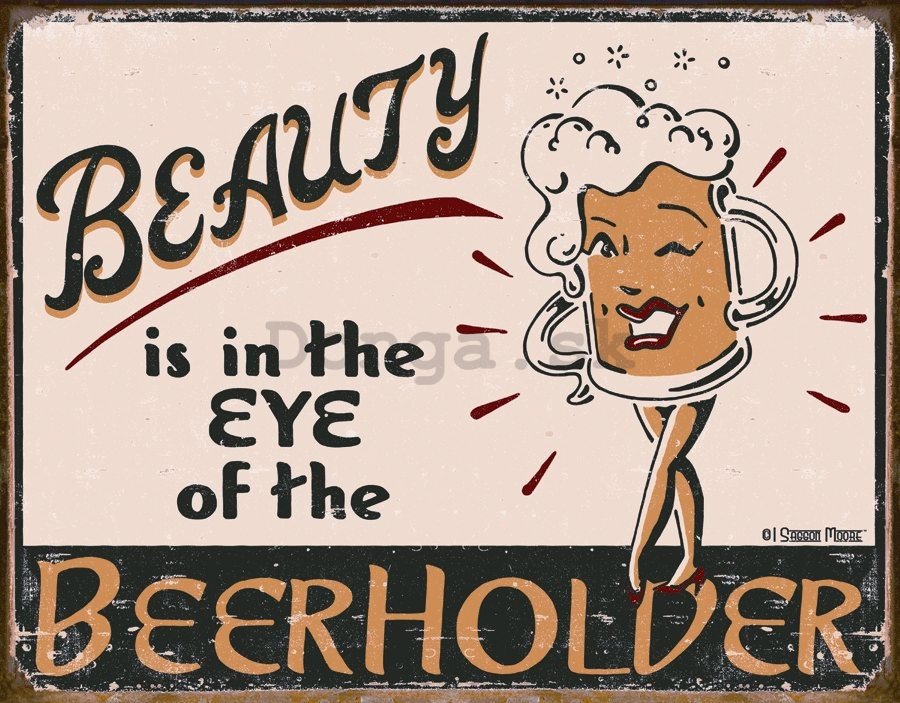 Plechová ceduľa - Beerholder